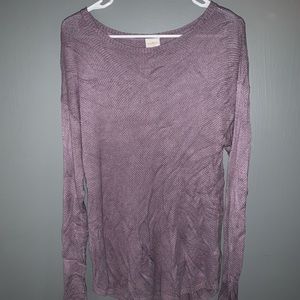 Purple knit sweater